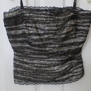 Silk Tadashi rouched strapless top